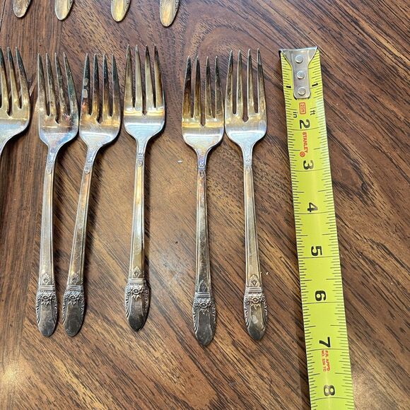 53 PC Set International Rogers First Love Silverplate Flatware Serving Pieces - Picture 11 of 14